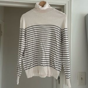 H&M Striped Turtleneck